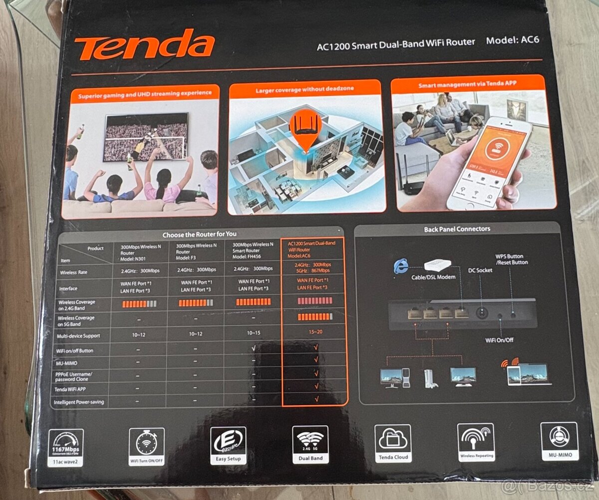 Router Tenda AC 1200 - 2