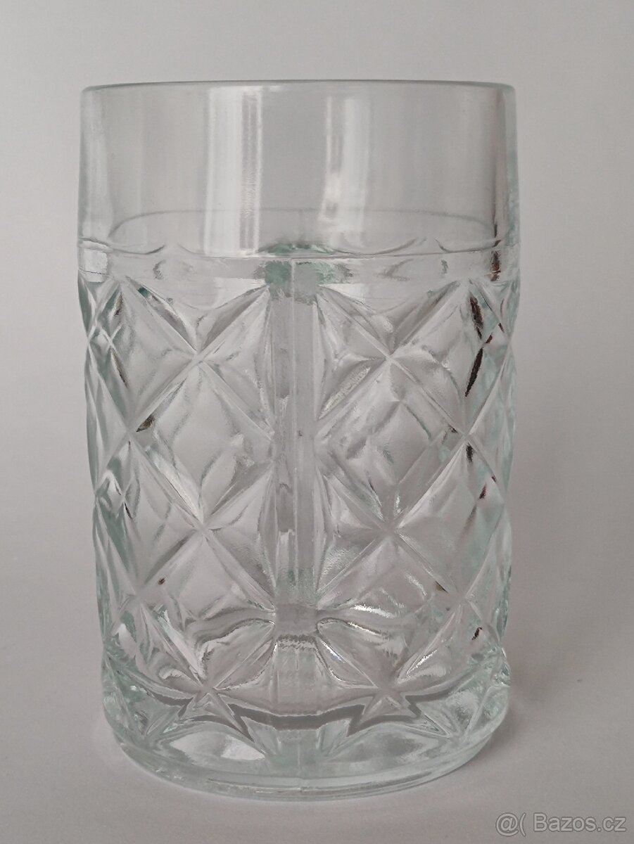 Retro půllitr, Jiří Brabec, stará pivní sklenice, pošta 75.- - 2