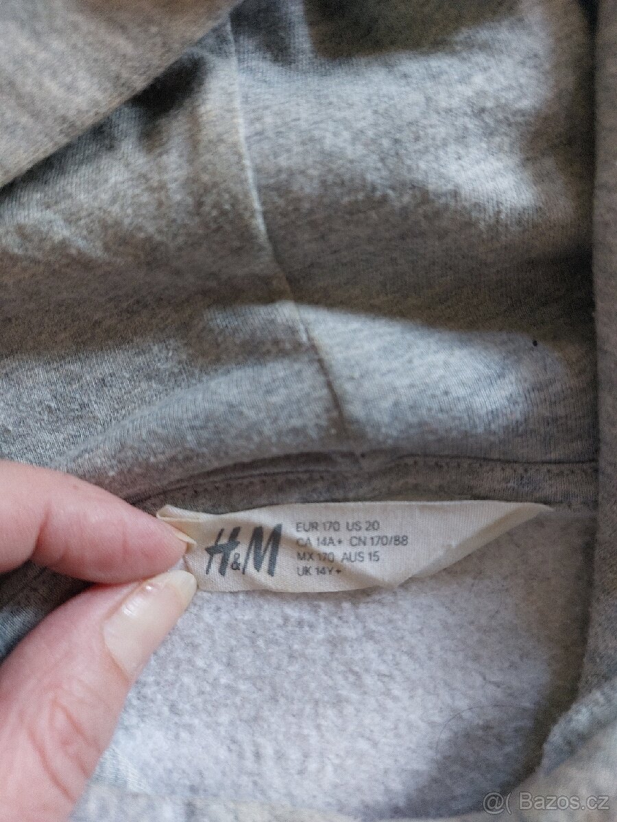 chlapecká mikina H&M, vel. 170, 14 let - 2