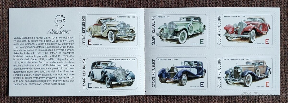 Václav ZAPADLÍK - známkový zošitok - 2