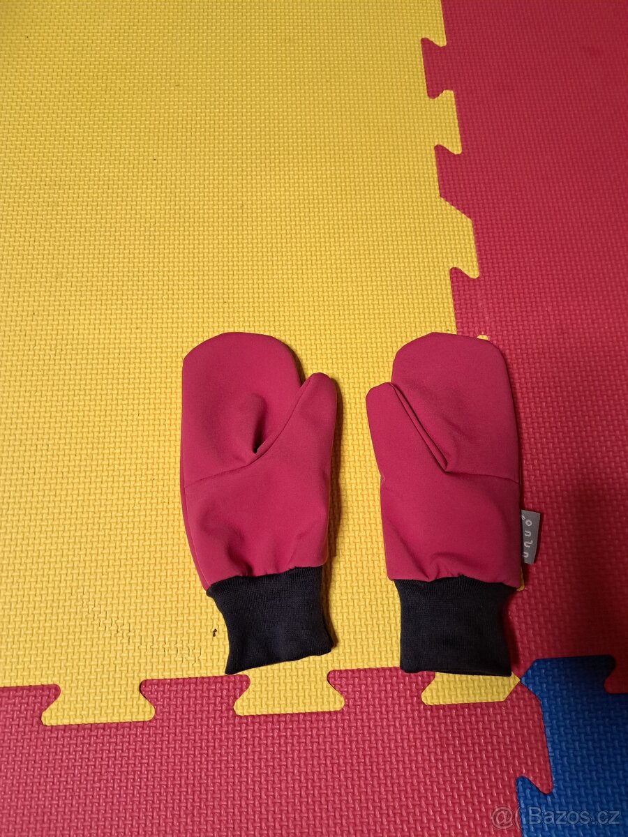 Dětské softshellové rukavice s fleecem Unuo velikost L - 2