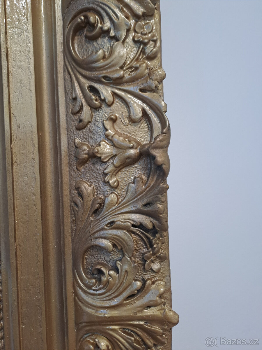 starožitný rám na obraz, zrkadlo - 2