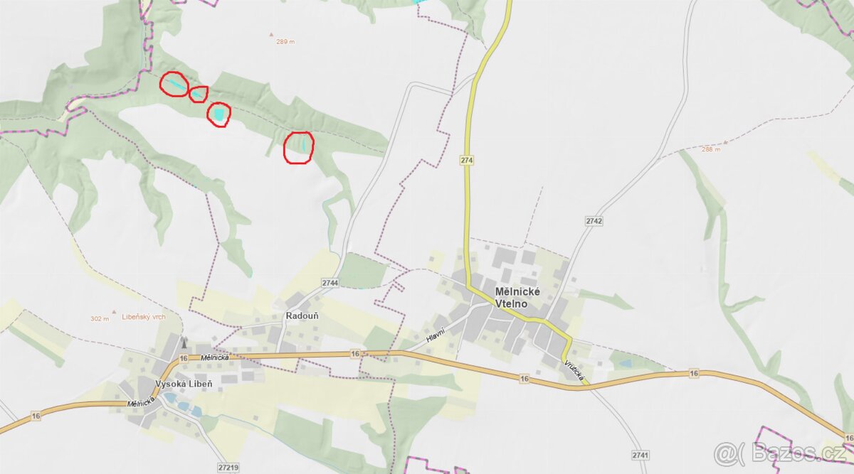 Prodám lesní pozemky v katastrálním území Radouň - 2