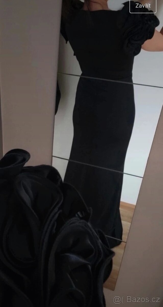 Luxusné čierne spoločenské šaty BASIX BLACK LABEL - 2