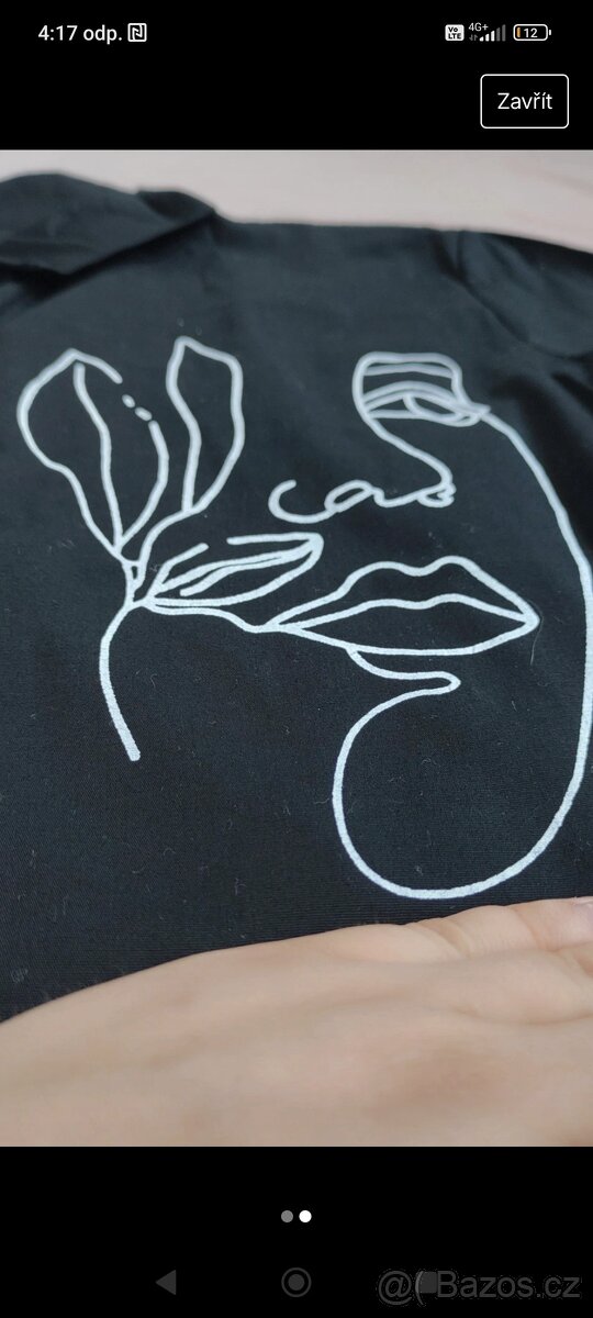 Černá košile s nášivkou - 2