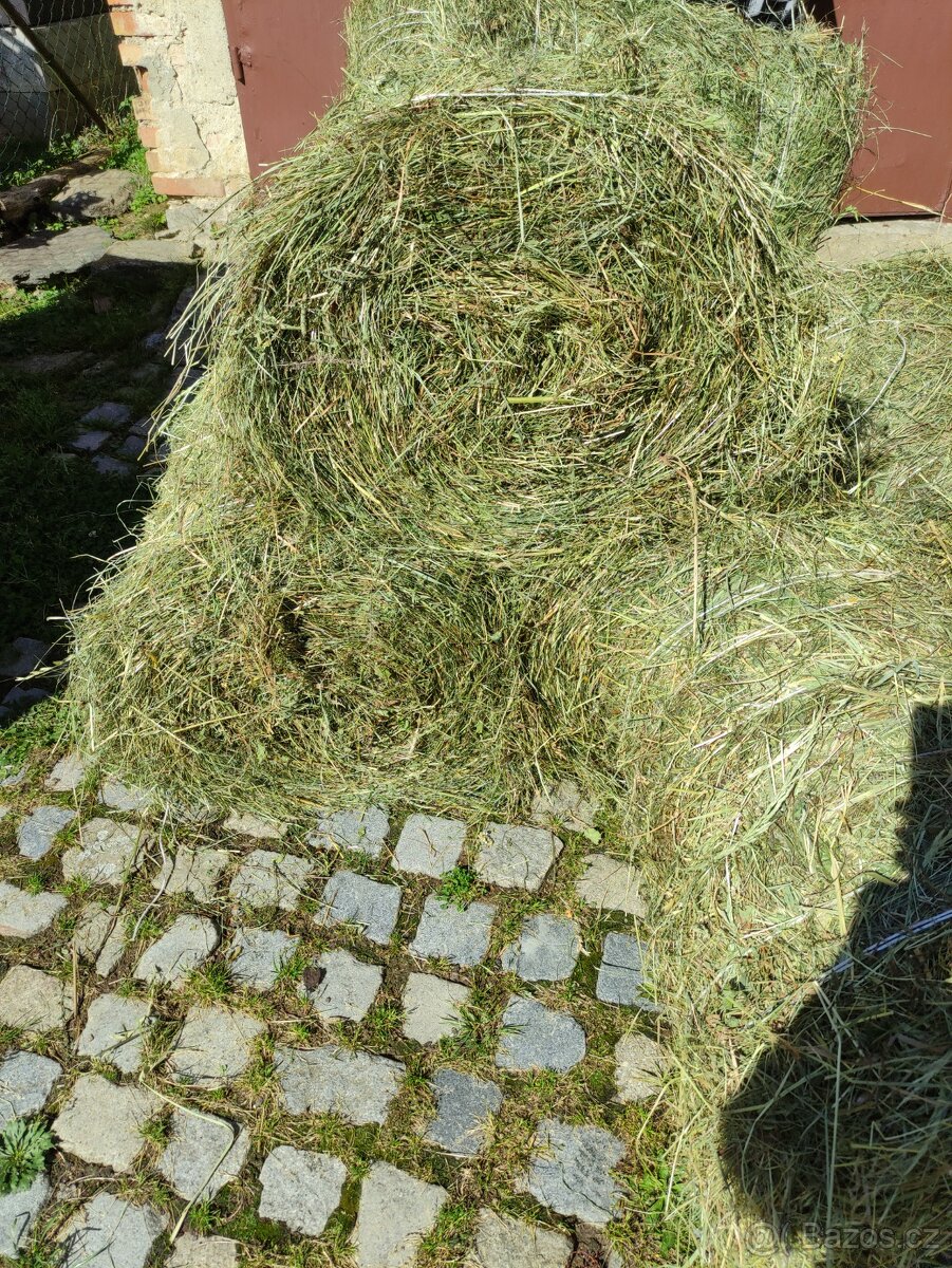 Seno - malé kulaté balíky - 2