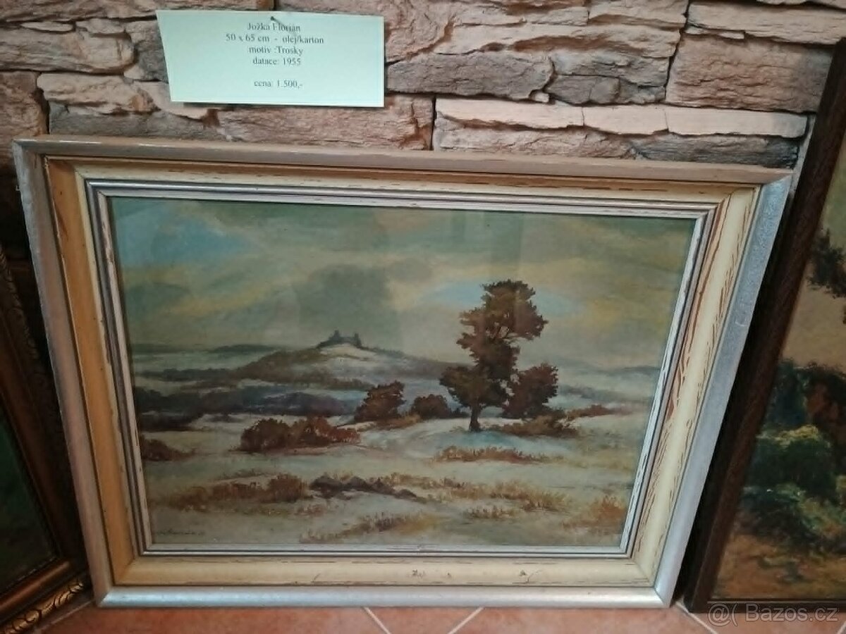 Emanuel Smolík Rajský + další 2 obrazy - 2