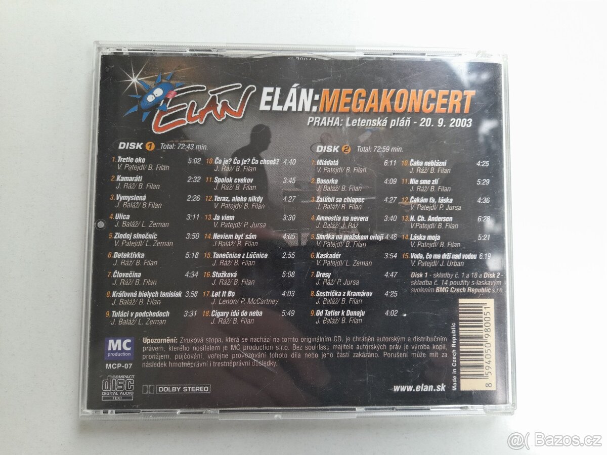 2CD Elán: Megakoncert - 2