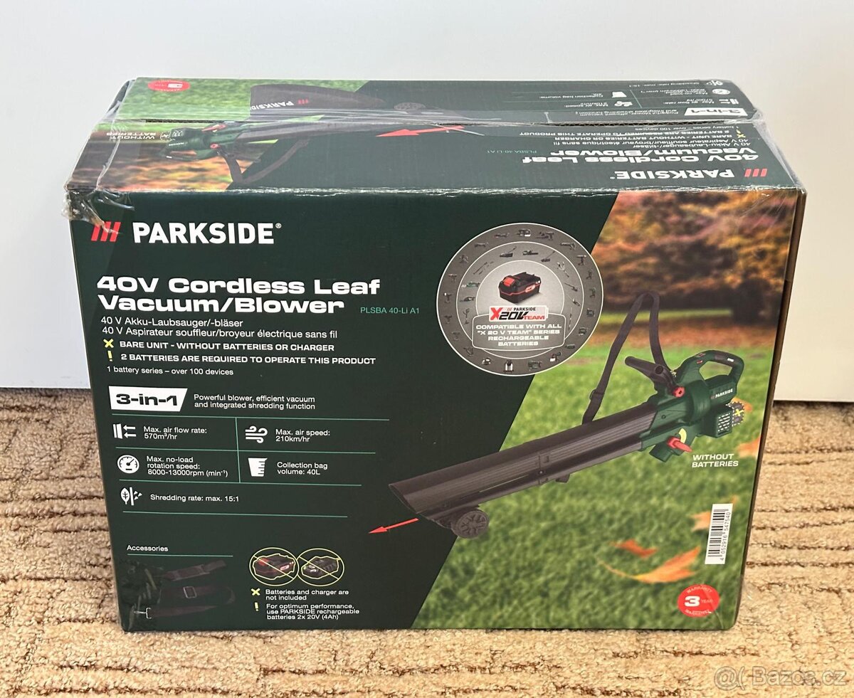 Parkside Aku vysavač / foukač listí - 2