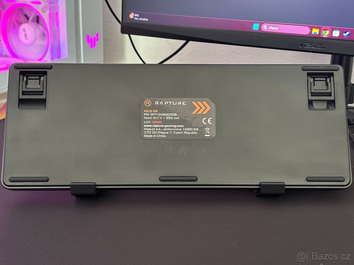 Rapture Kilo V2 RGB – CZ layout - Outemu Red - 2