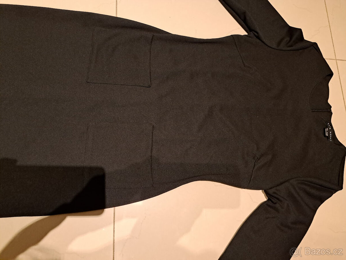 šaty úpletové černé GATE - 2