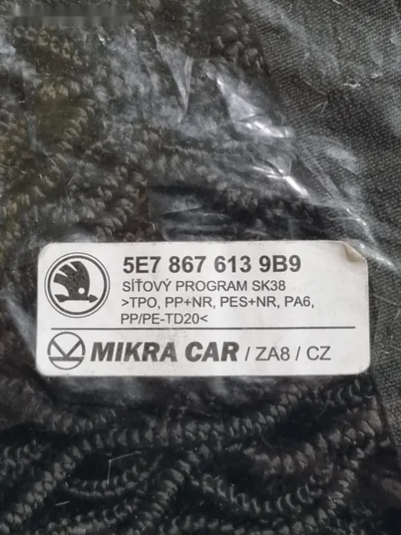 Síťový program do kufru Škoda Octavie III,IV. 3ks - 2