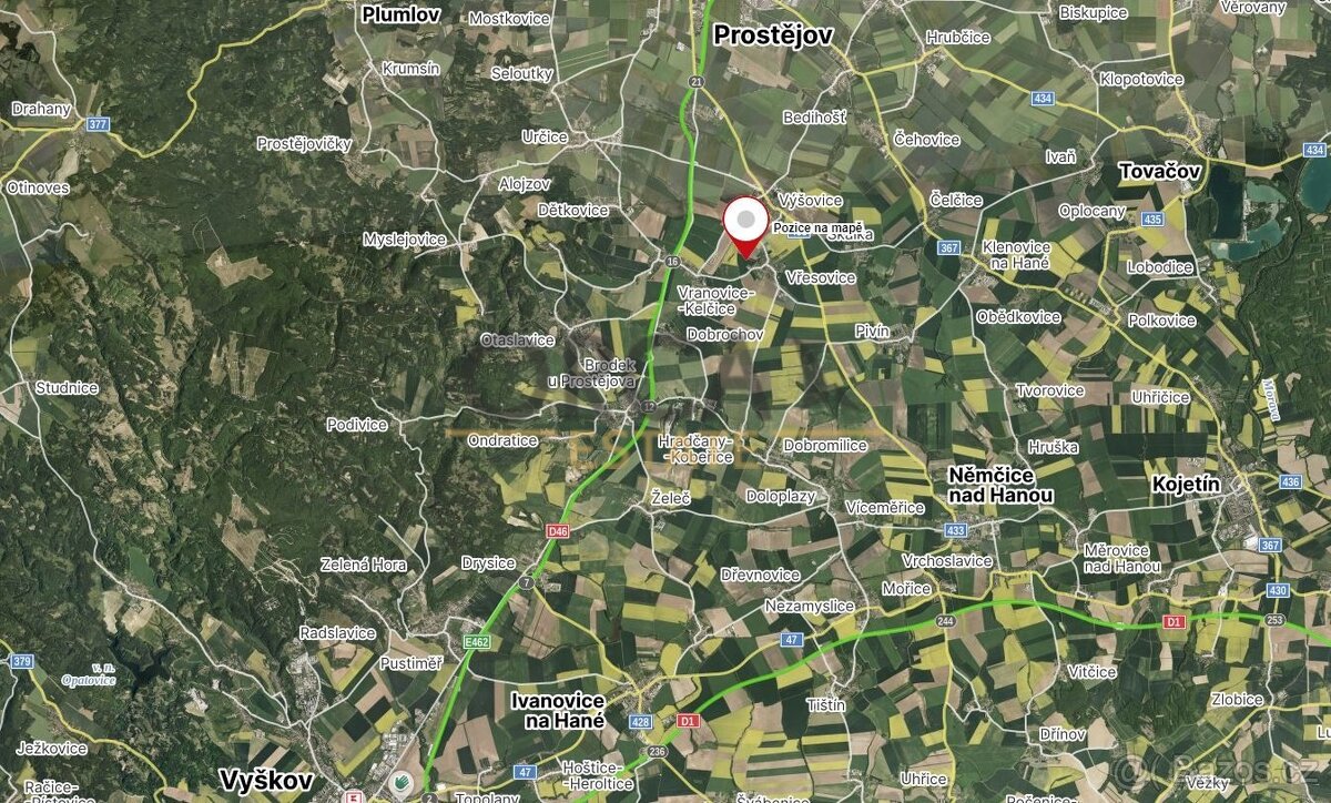 Prodej pozemku o výměře 3057 m2 v k.ú. Vřesovice u Prostějov - 2