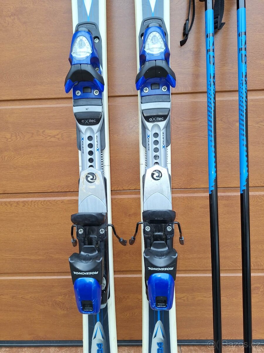 Lyže Rossignol 160 cm + hůlky - 2