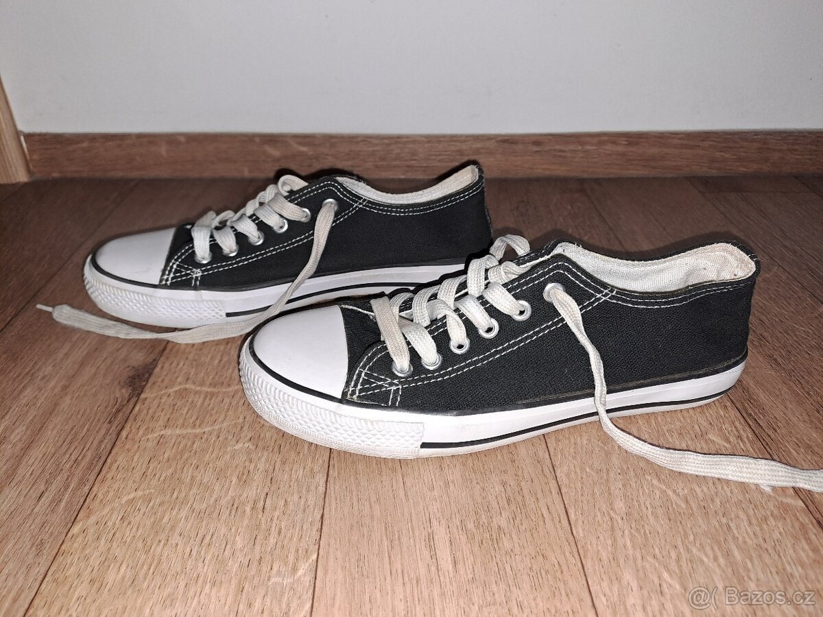 Černo-bílé tenisky vel. 37 - 2