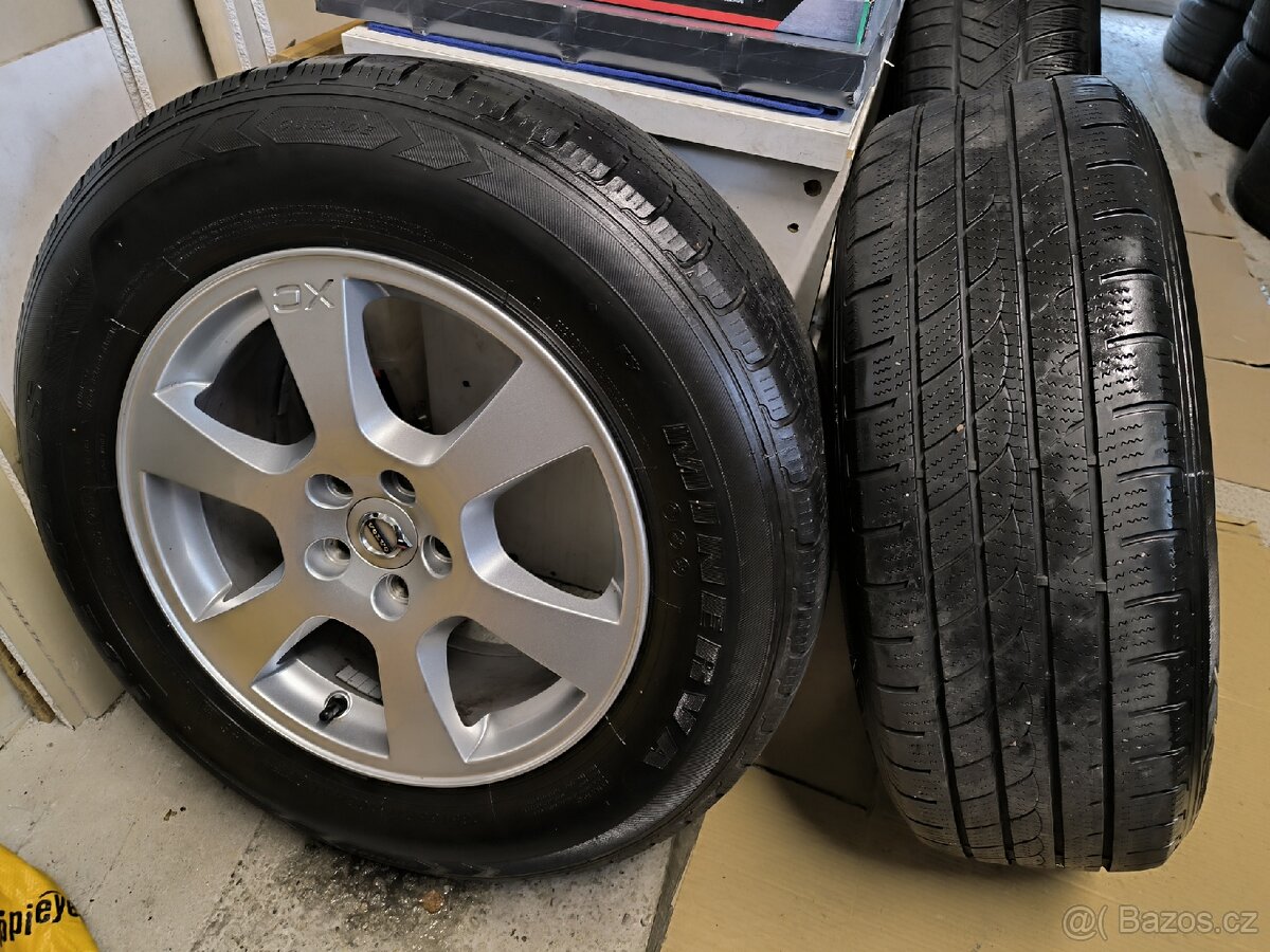 Alu kola Volvo XC60 5x108 r17 Originál,pneu zimní 6mm235/65 - 2