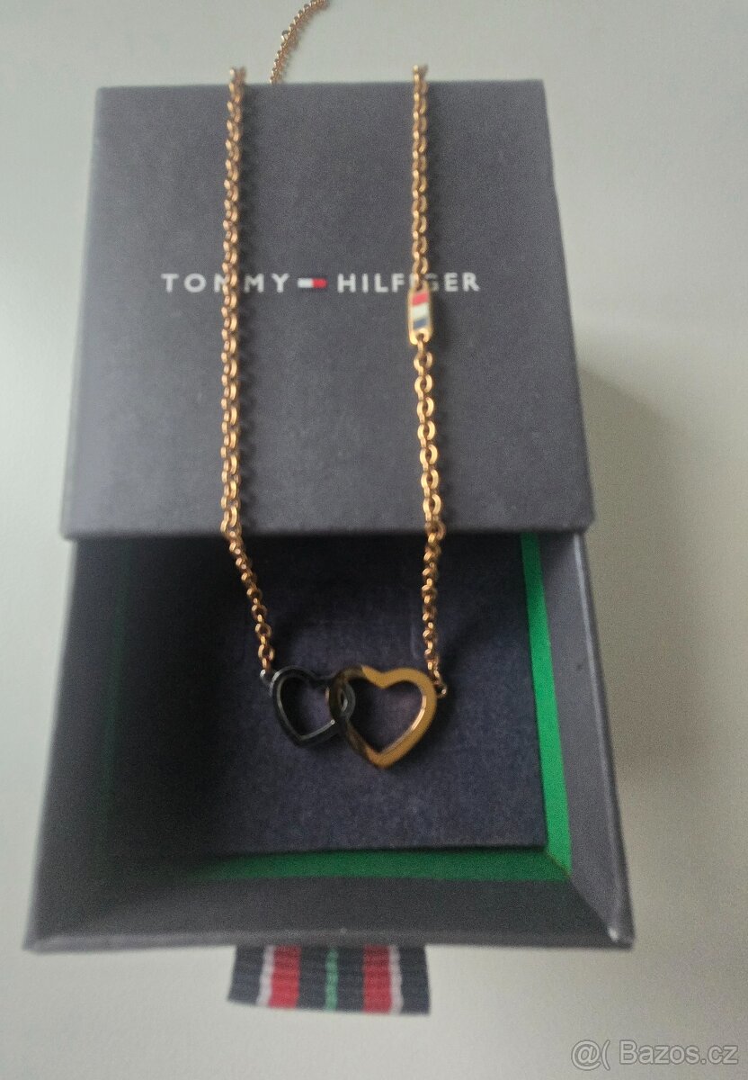 Náhrdelník Tommy Hilfiger 2 srdce - 2