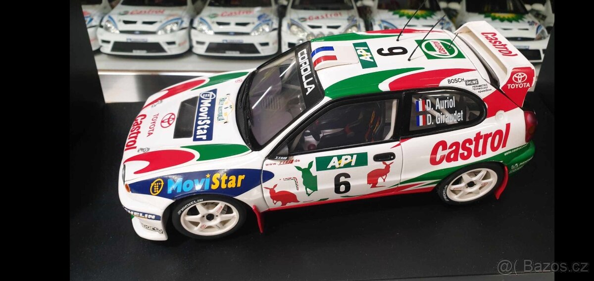Toyota Corolla wrc 1:18 Autoart rarita rally detailní model - 2