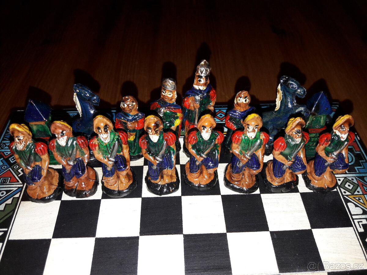 Ručně vyráběné šachy Indiani z Latinské Ameriky - 2
