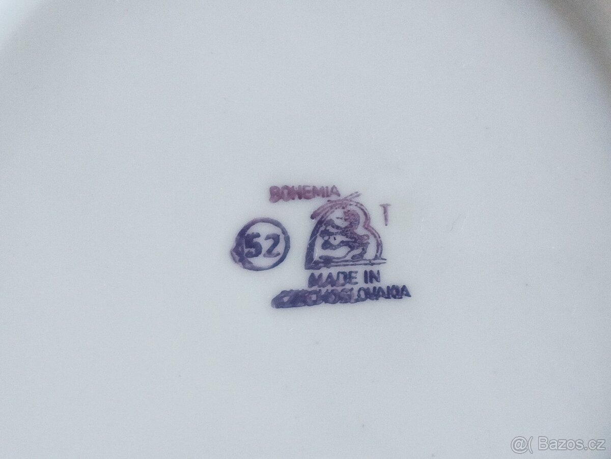 DĚTSKÝ PORCELÁNOVÝ TALÍŘ BOHEMIA NOVÁ ROLE - 2
