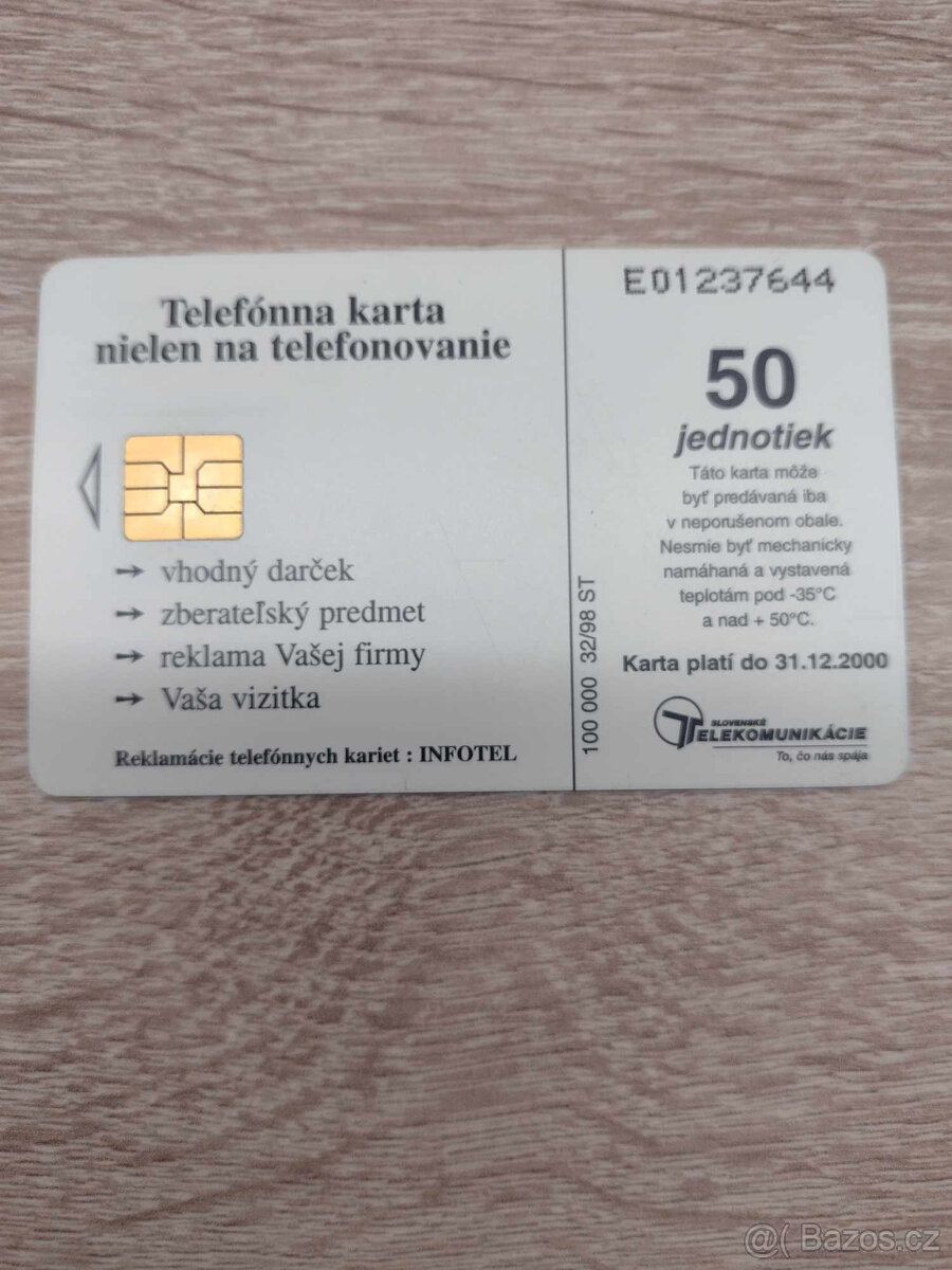 Sběratelská telefonní karta - 2