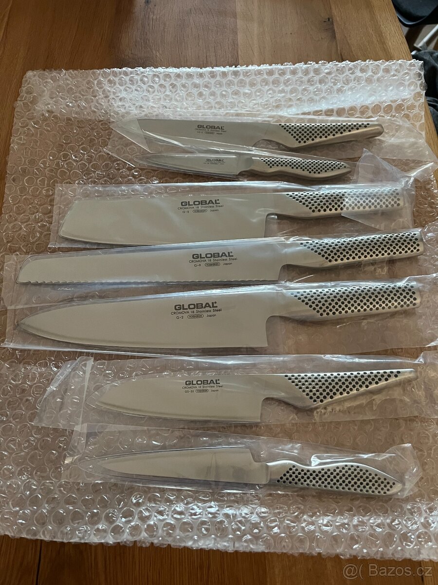 Set nožů GLOBAL plus držák T-LINE - 2