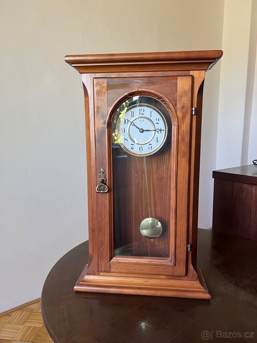 Starožitné dřevěné nástěnné kyvadlové hodiny - 2