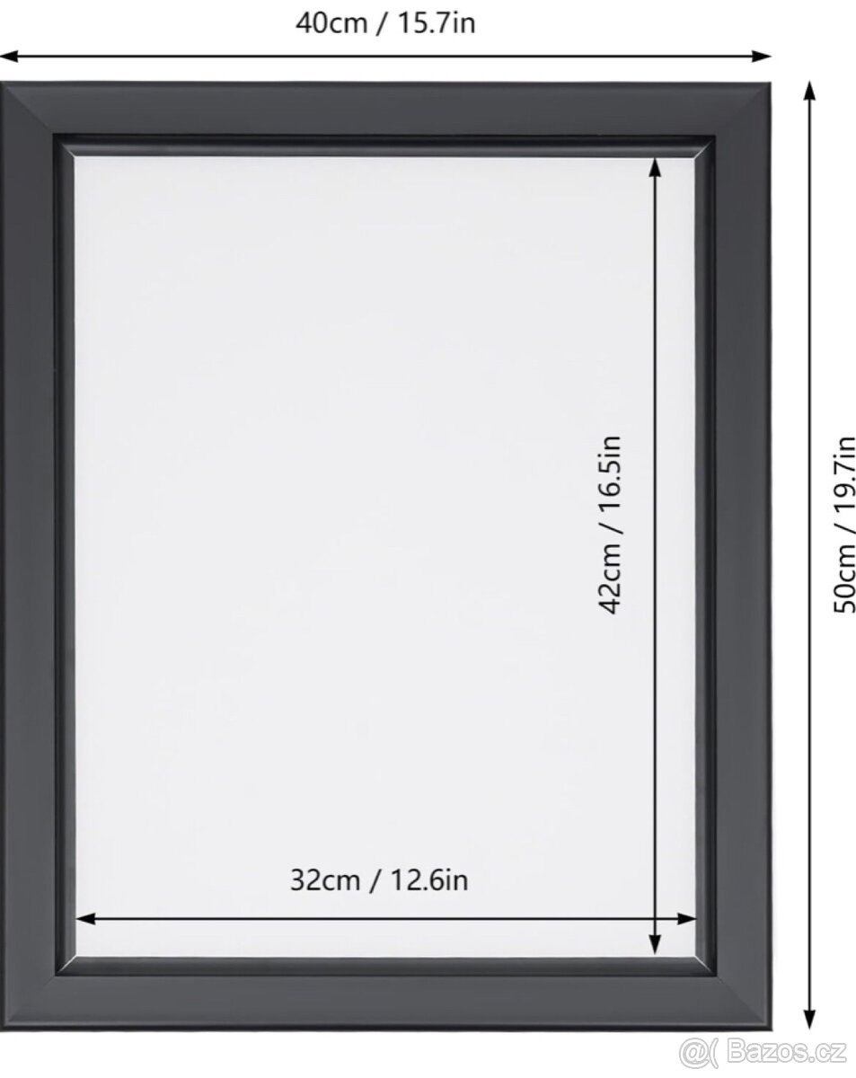 LED plakátový rám 40x50 10000K - 2