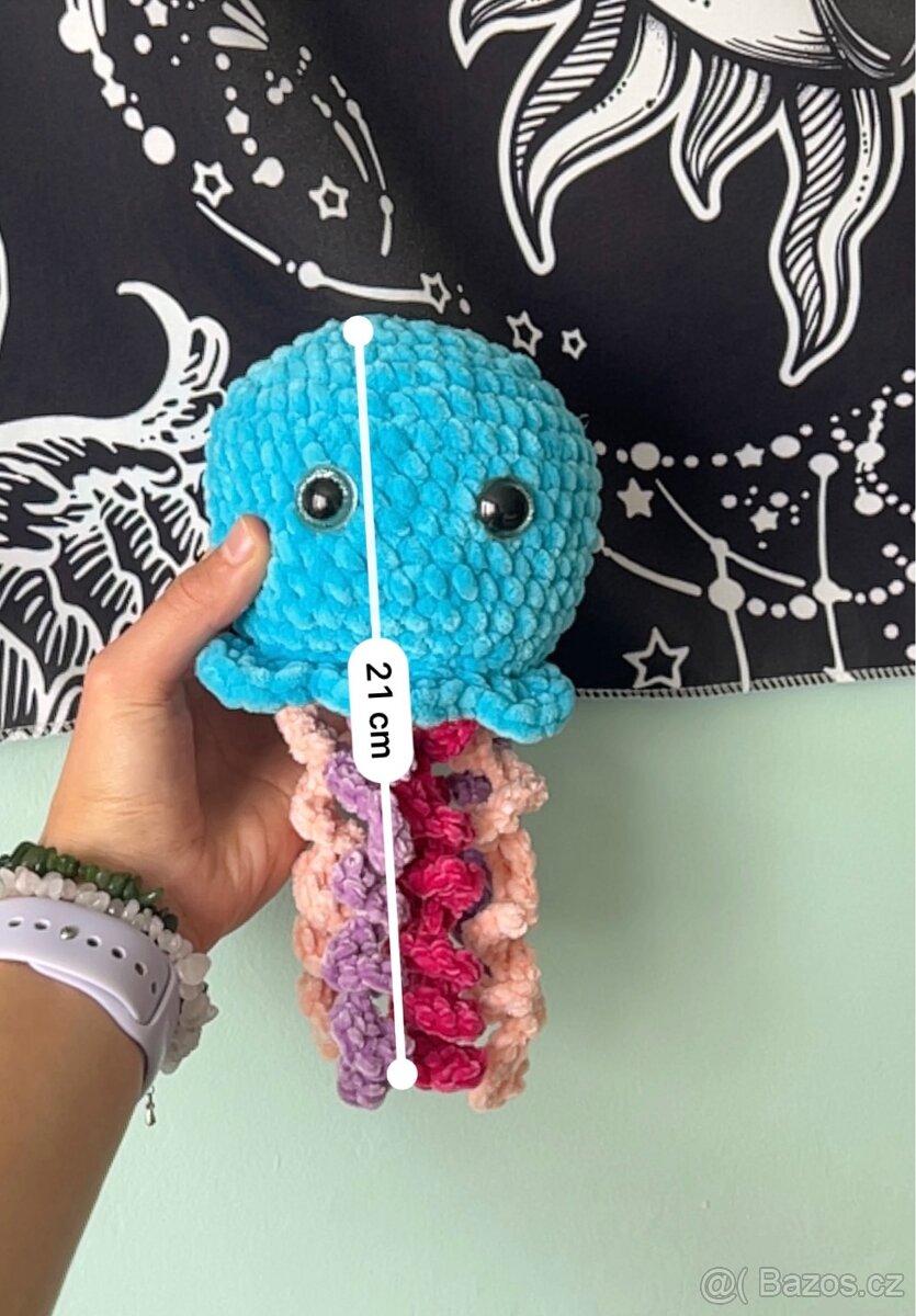 Ručně háčkovaná medúzka - 2