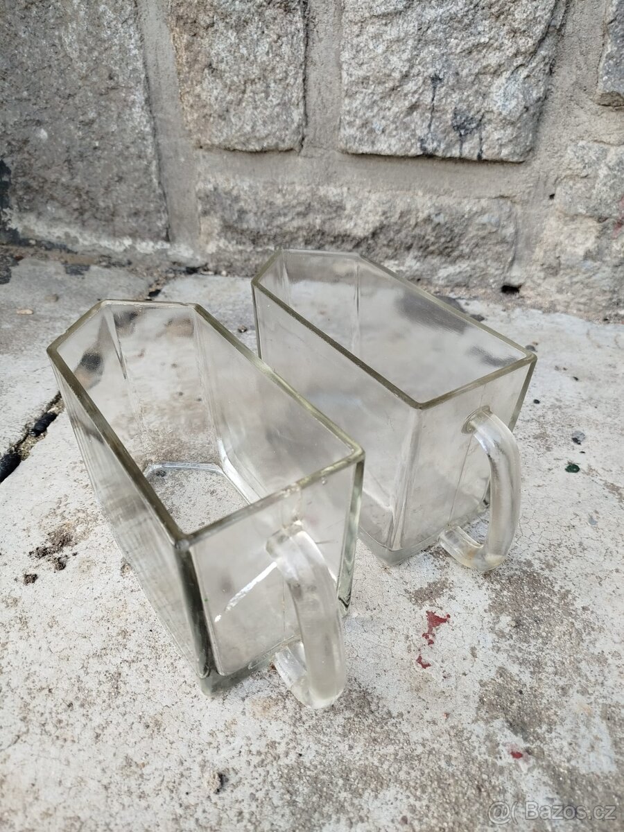 Skleněné dózy 8ks - 2