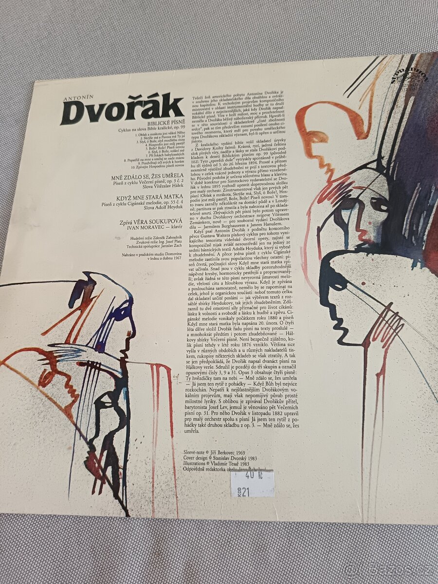 LP Antonín Dvořák Biblické pisne - 2