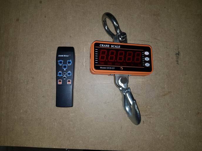 Závěsná váha OCS do 1 tuny s ovladačem - 2