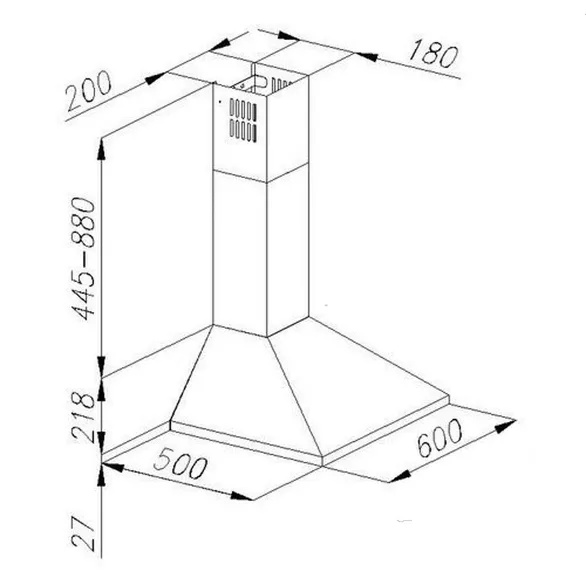 Odsavač par digestoř - 2