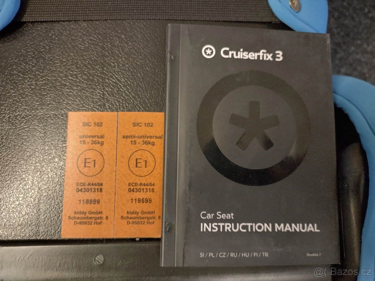 Autosedačka Kiddy Cruiserfix 3 modrá - 2