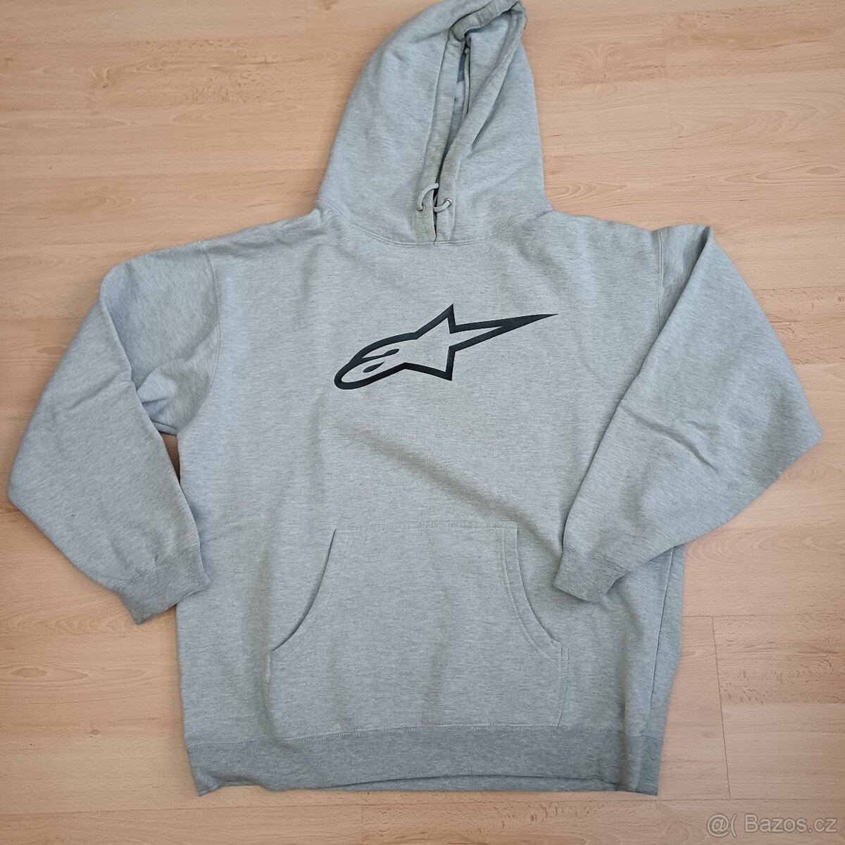 ALPINESTAR šedá mikina s kapucí - 2
