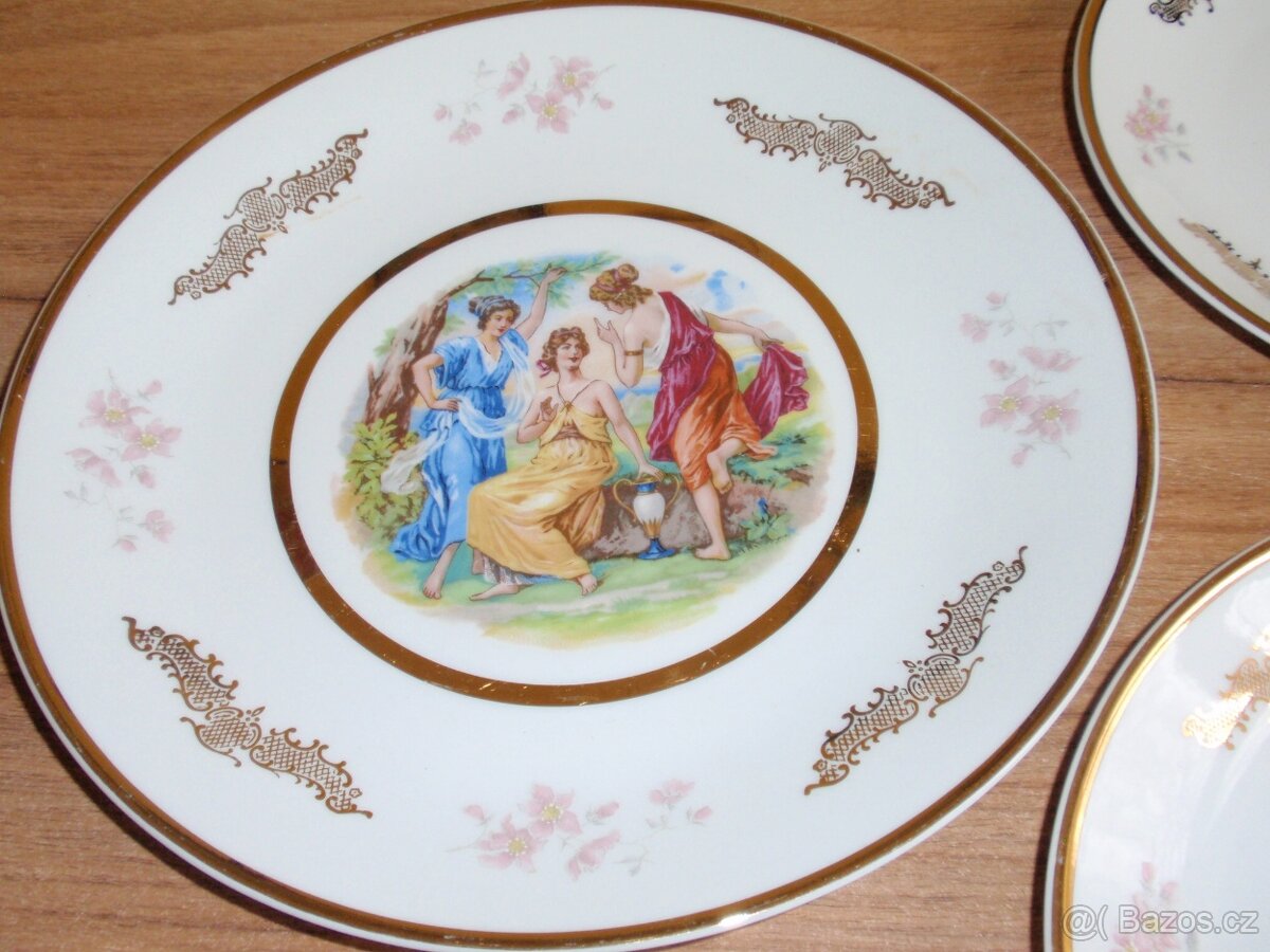 Koláčová porcelánová souprava -Tři grácie - 2
