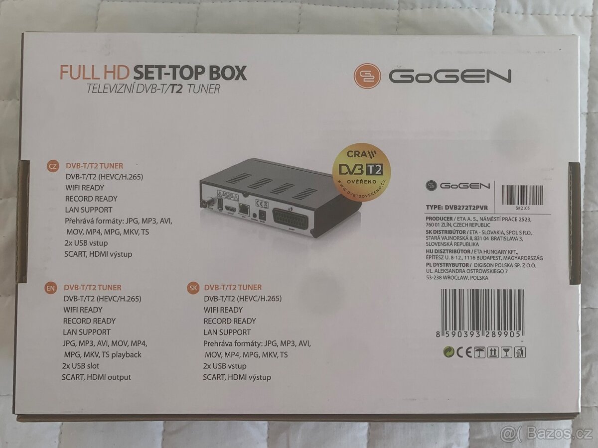 Set-top box GoGEN DVB-T2 - 2