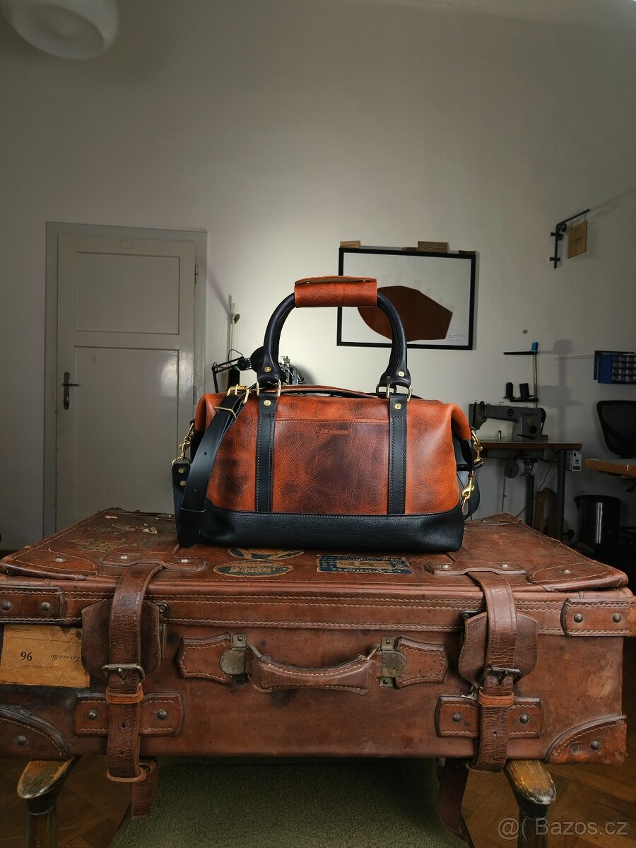 Kožená cestovní taška " duffle bag" - 2