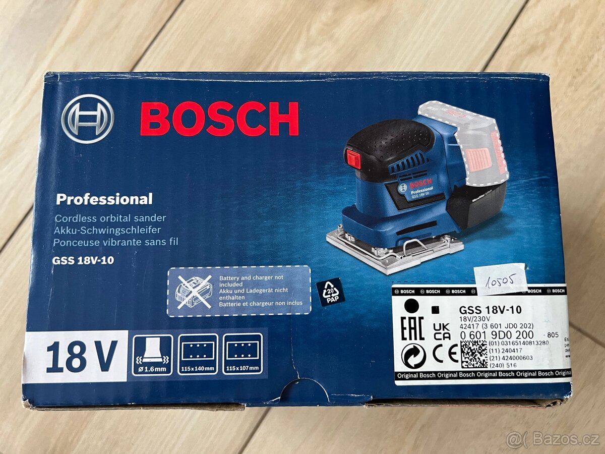 Nová aku vibrační bruska Bosch GSS 18V-10 Professional - 2