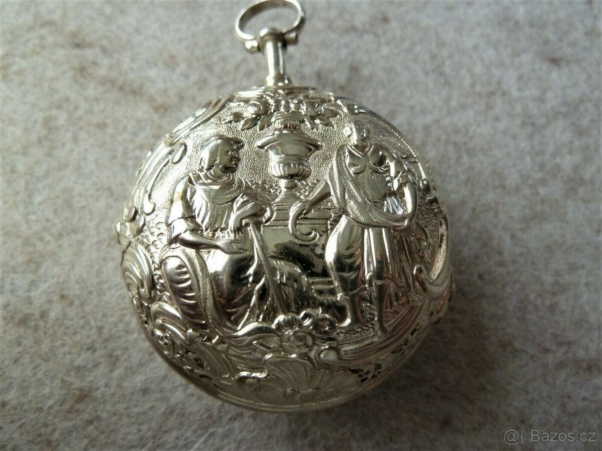 Kapesní hodinky Verge s opakovačem, Beringer Salzburg, stříb - 2