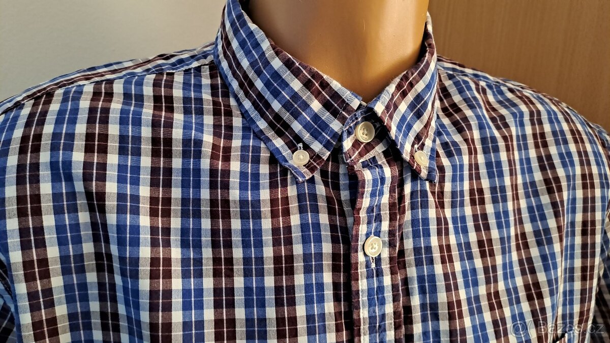 Pánská kostkovaná košile M&S Collection/L/2x61cm - 2