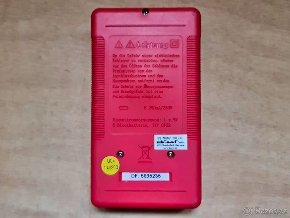 Digitální multimetr REV Düwi ve stavu nového - 2