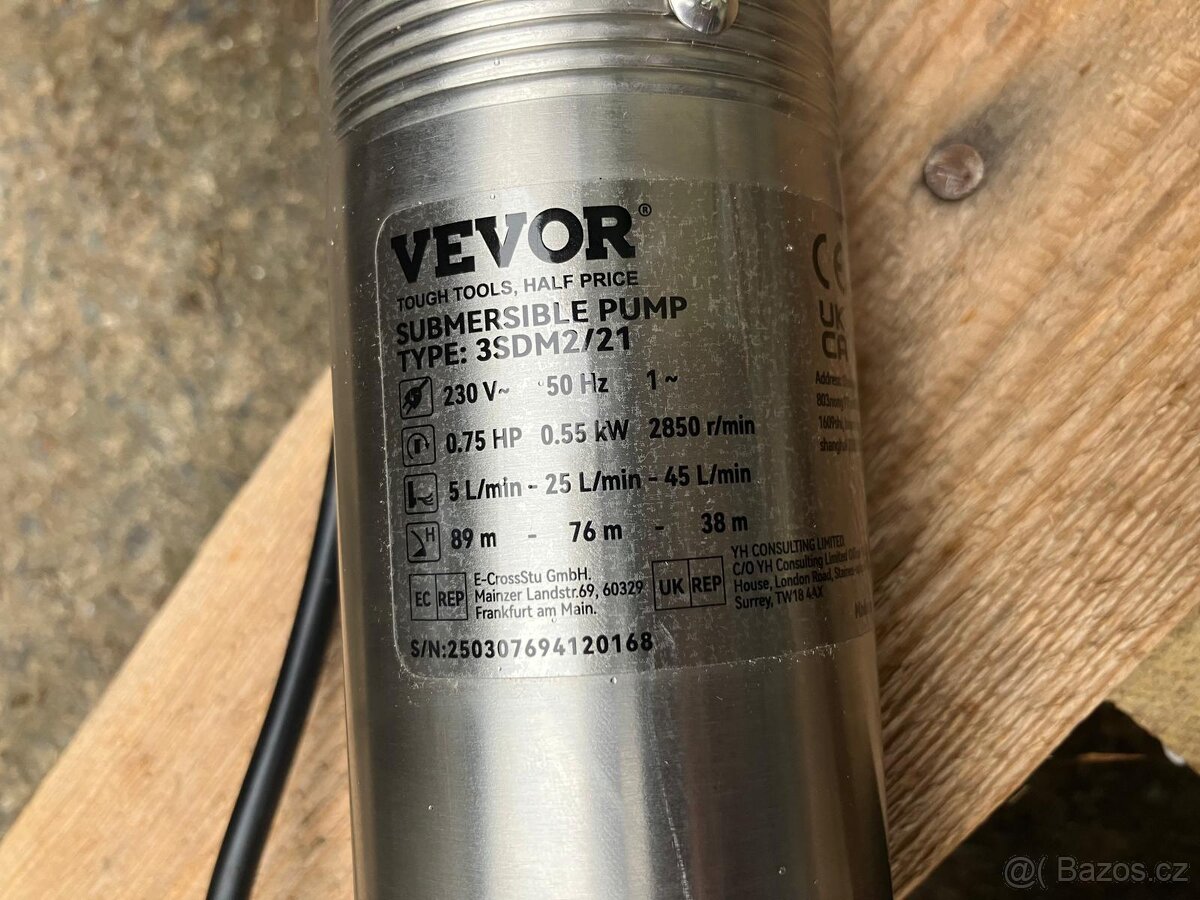 Ponorné čerpadlo do studny - 2