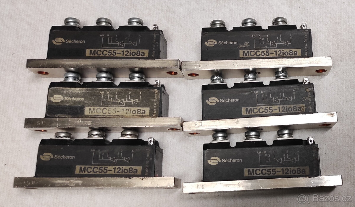 Tyristorový modul dvojitý 55 A - 2