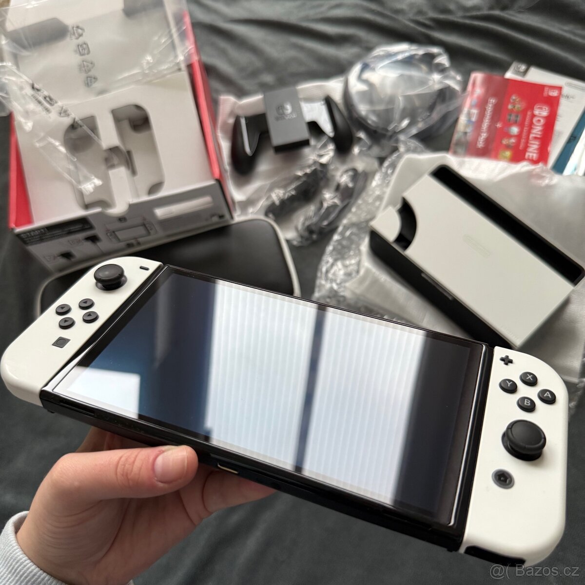Nintendo Switch OLED White – V ZÁRUCE (Smarty) + pouzdro - 2