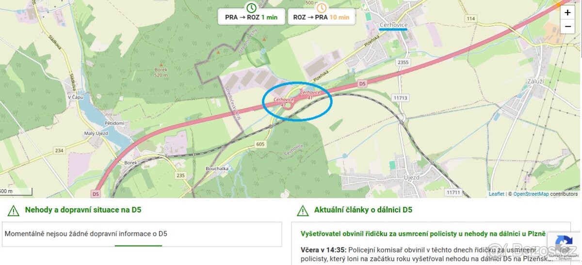 Nájem 10 až 150 paletových míst, CERHOVICE (Exit dálnice D5) - 2