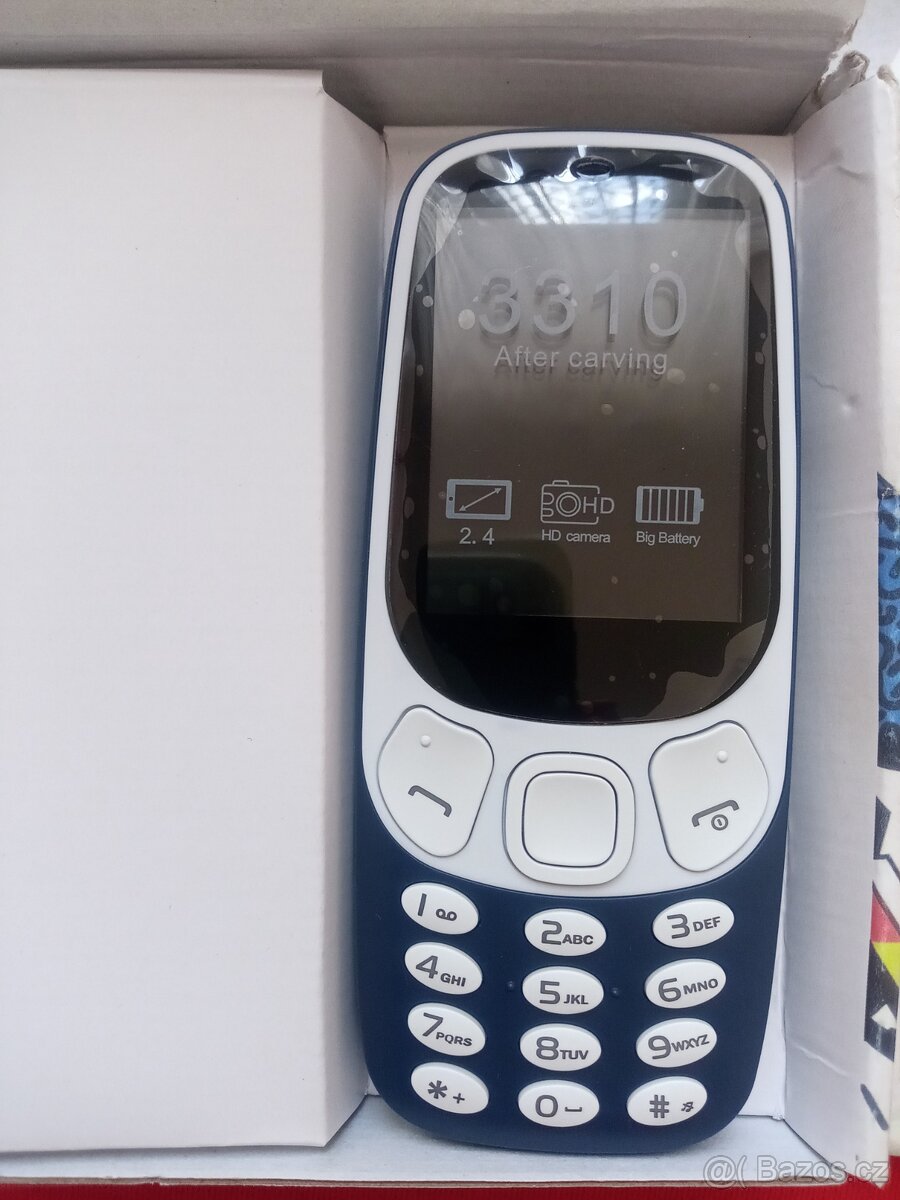 Prodám telefon na 2 SIM modré barvy - 2