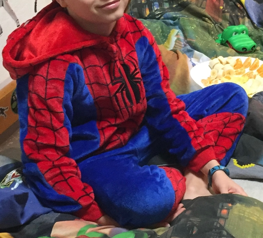 Teplý Overal Spiderman vel.9-10let - 2