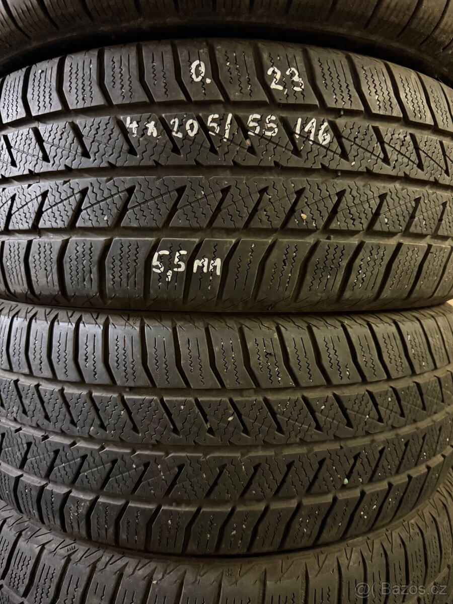 4x zimní pneu r16 205/55/16 - 2