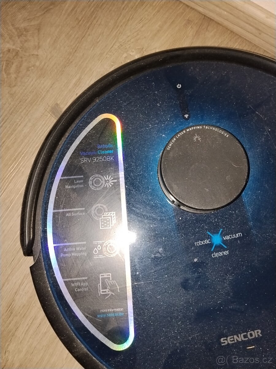 Robotický vysavač Sencor SRV 9250BK 2v1 - 2